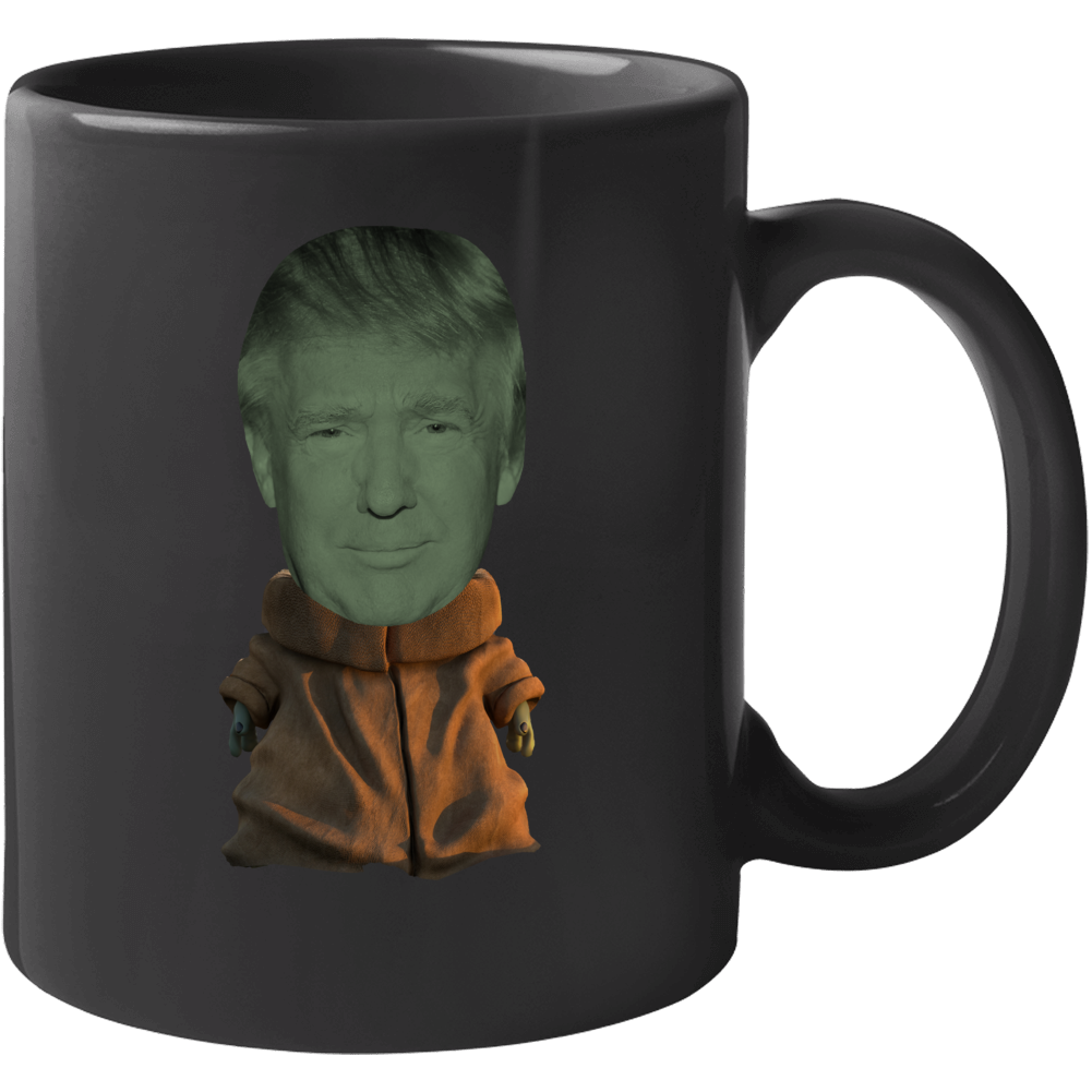 President Donald Trump Baby Yoda Parody Usa Republican Mug