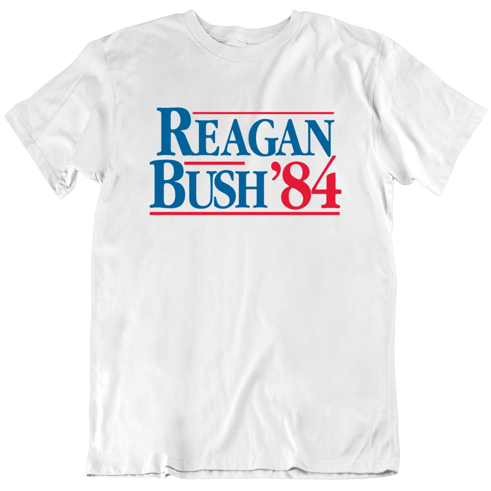 Reagan Bush 84 Usa President Election Sign T Shirt
