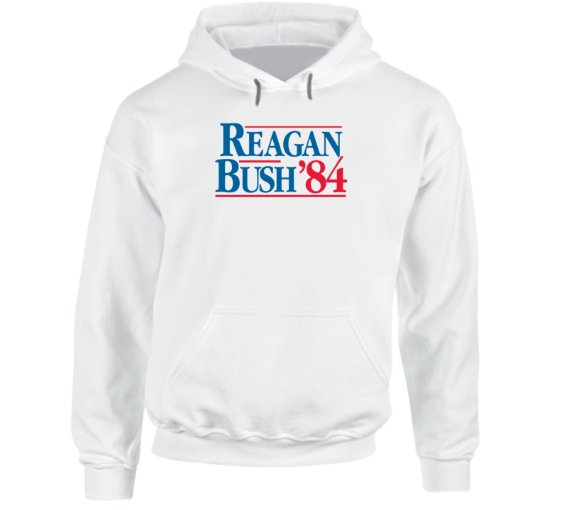 Reagan Bush 84 Usa President Election Sign Hoodie