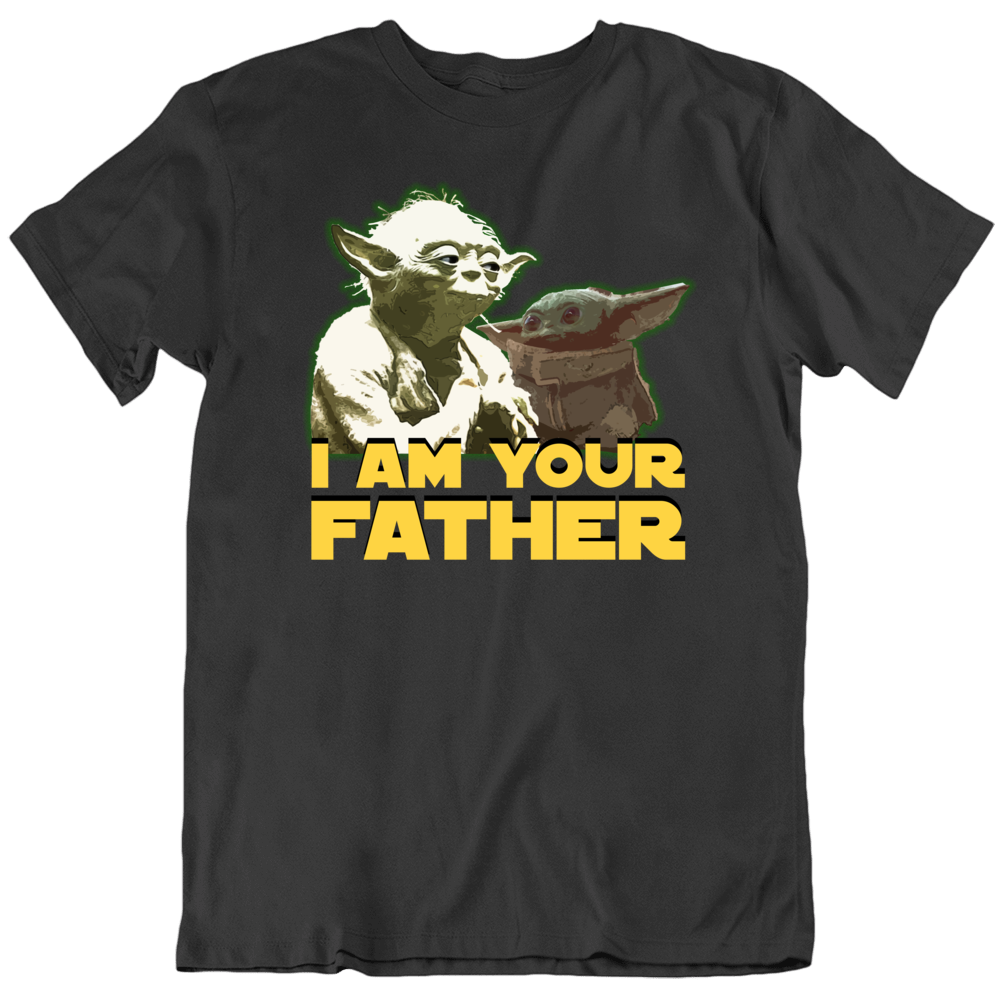 I Am Your Father Baby Yoda Kid Child Star Wars Fan Parody T Shirt