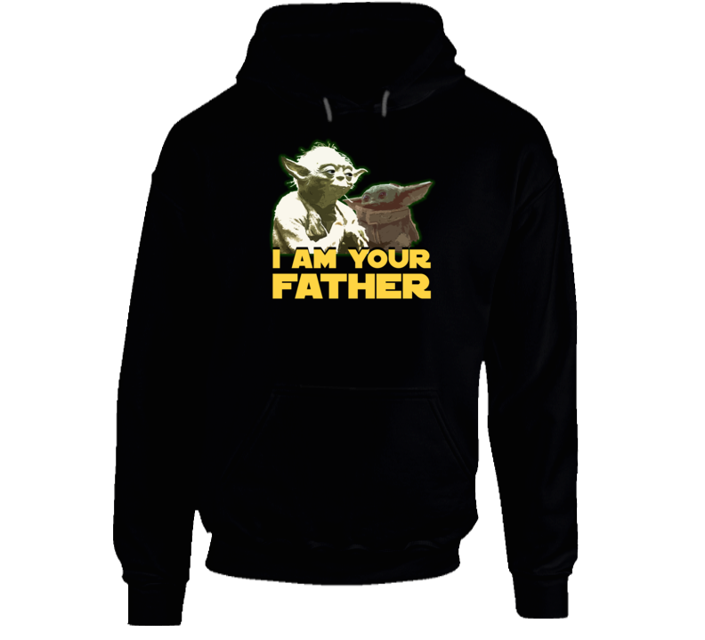 I Am Your Father Baby Yoda Kid Child Star Wars Fan Parody Hoodie