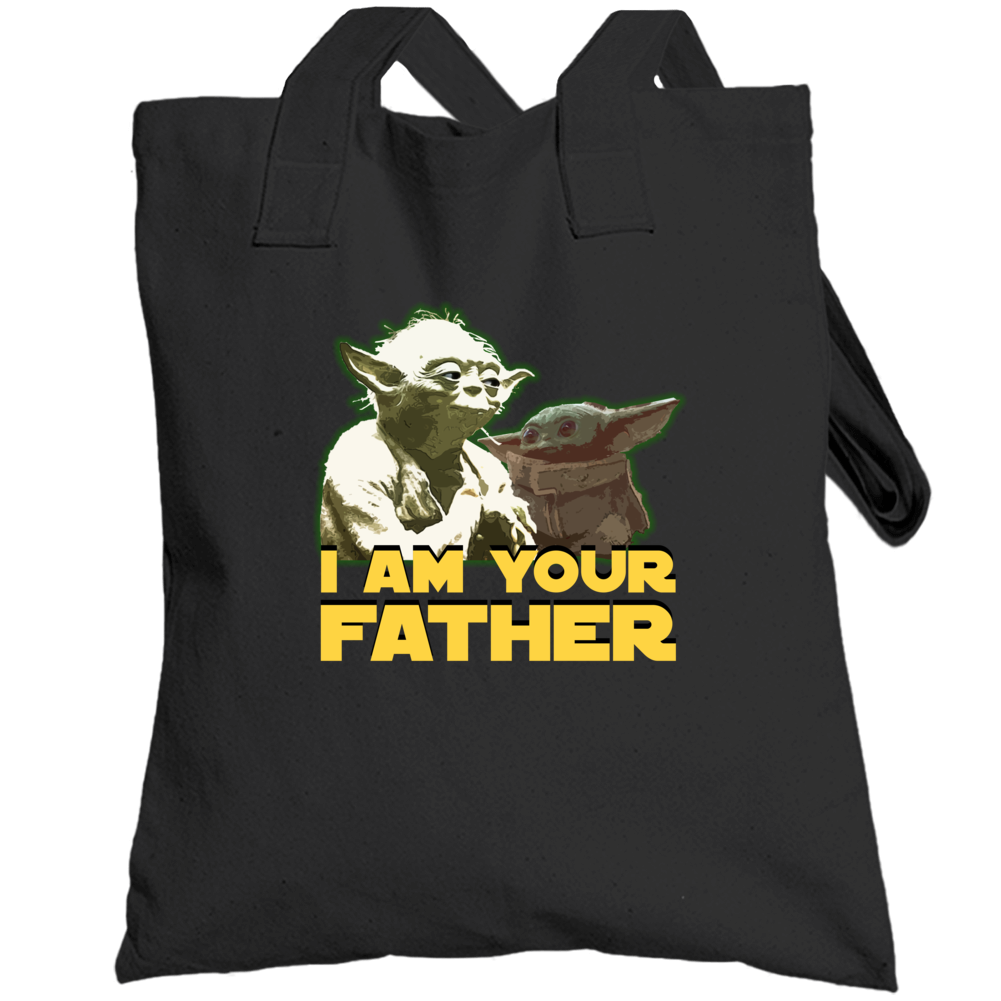 I Am Your Father Baby Yoda Kid Child Star Wars Fan Parody Totebag