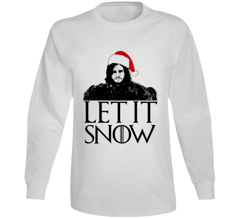 Let It Snow Jon Funny Parody Got Fan Christmas White Long Sleeve
