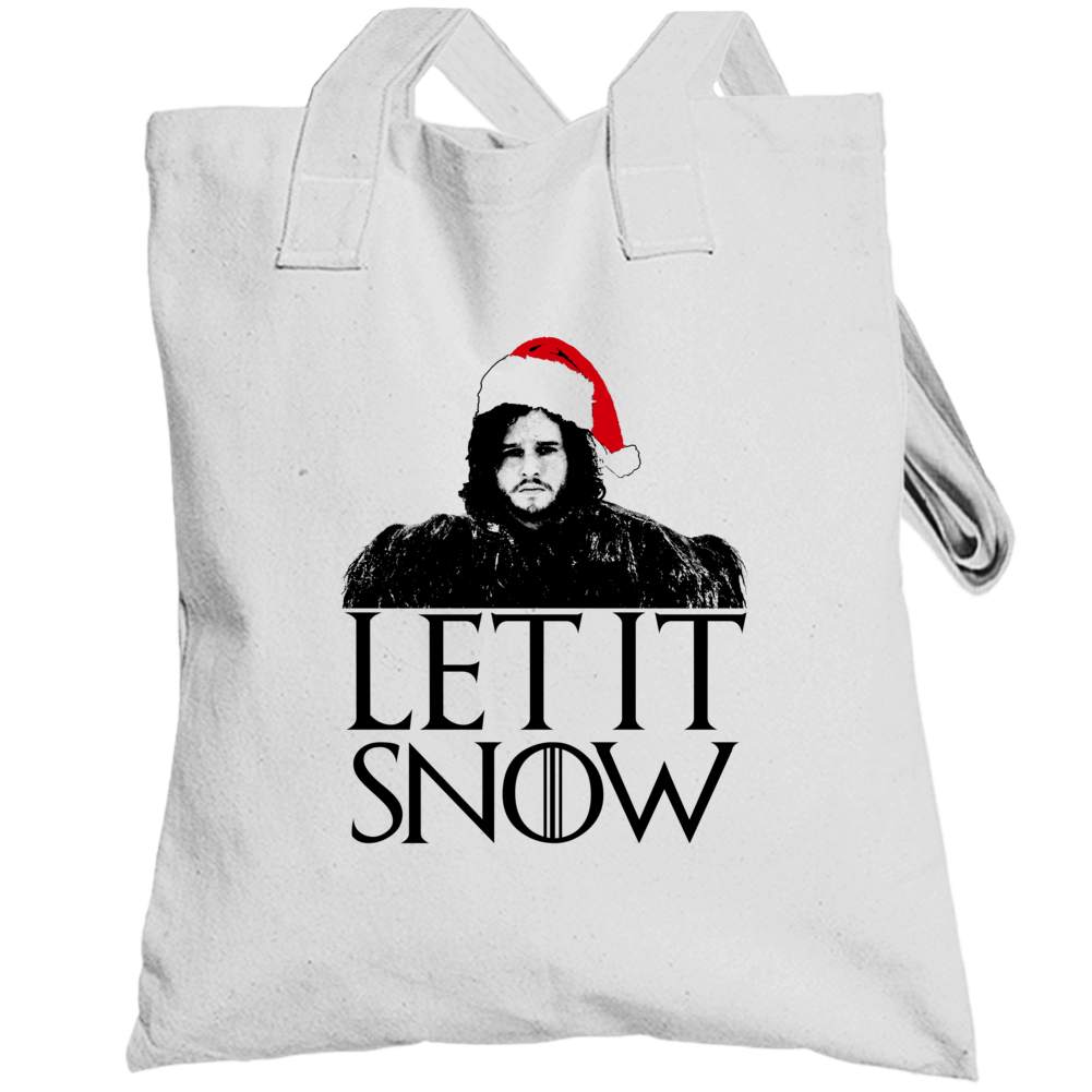 Let It Snow Jon Funny Parody Got Fan Christmas White Totebag