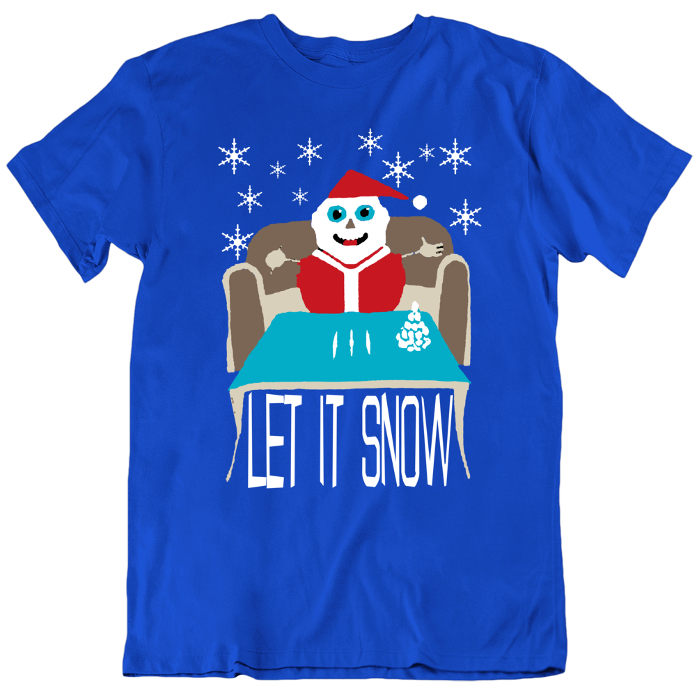 Let It Snow Cocaine Christmas Parody Walmart T Shirt