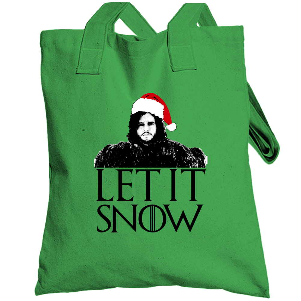 Let It Snow Jon Funny Parody Got Fan Christmas Totebag