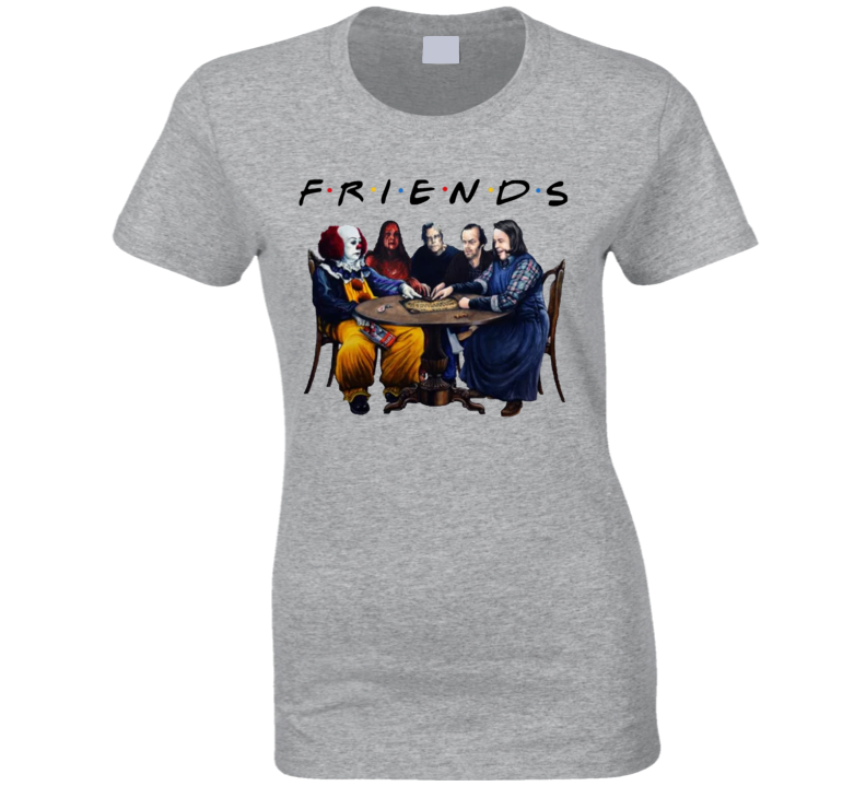 Stephen King Friends Funny Horror Fan Parody Ladies T Shirt