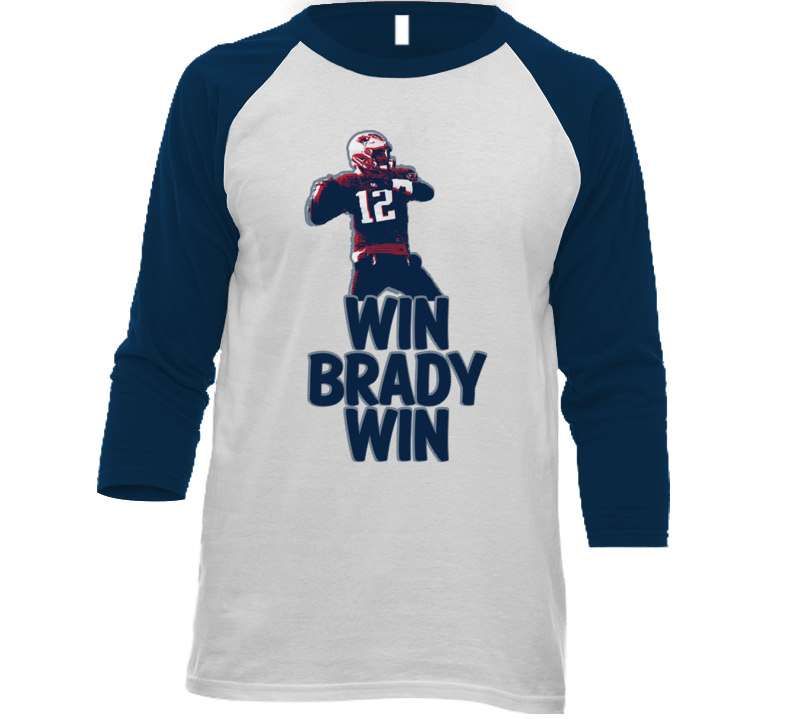 Win Brady Win New England Boston Football Champs Fan  T Shirt