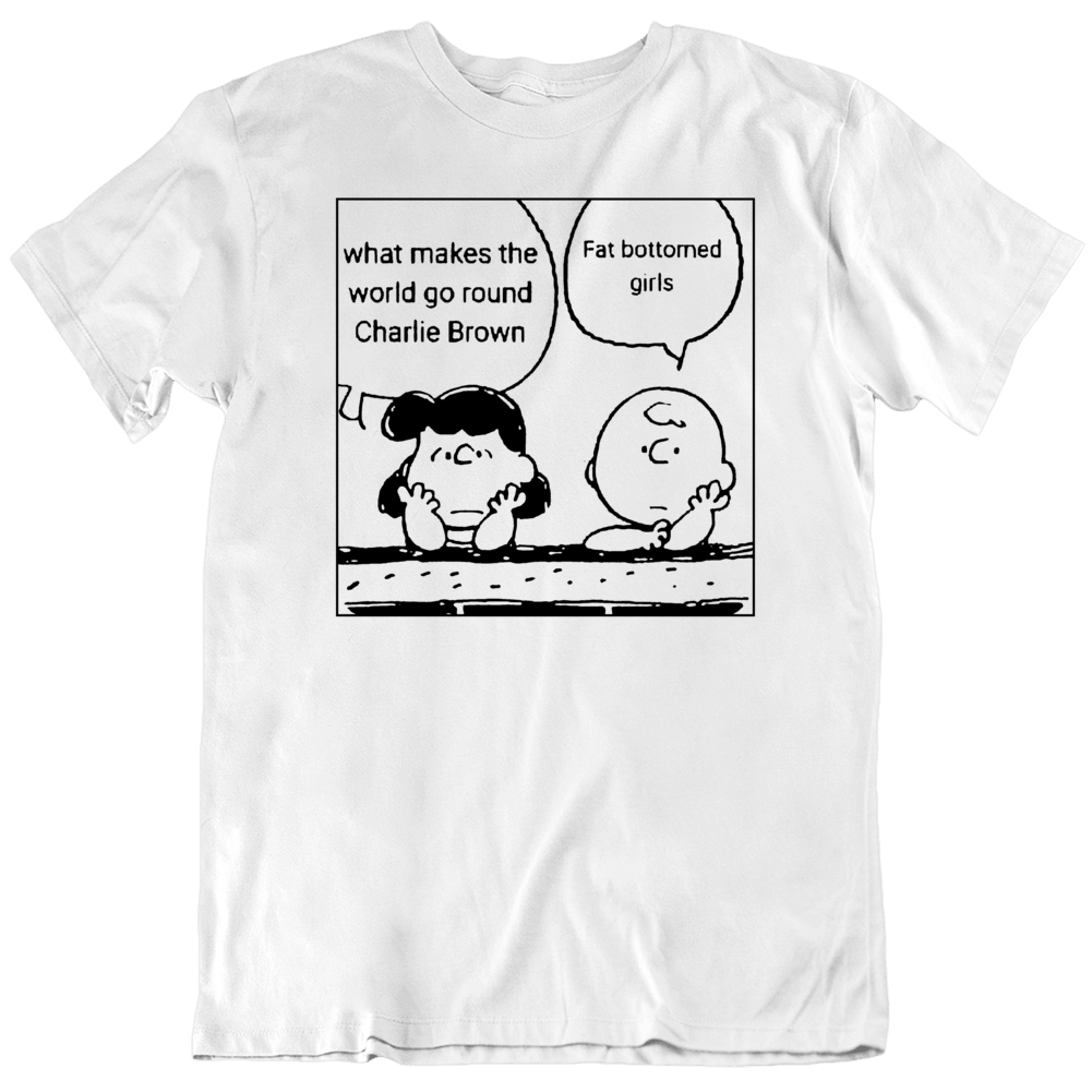 Peanuts Charlie Brown Parody Funny Cartoon T Shirt