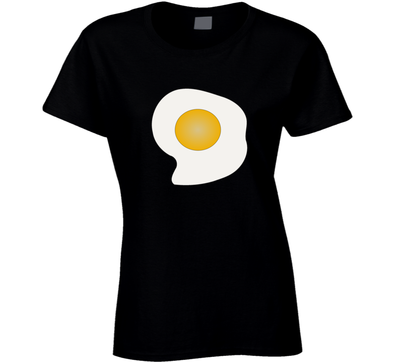 Egg Food Breakfast Funny Parody Foodie Ladies T Shirt