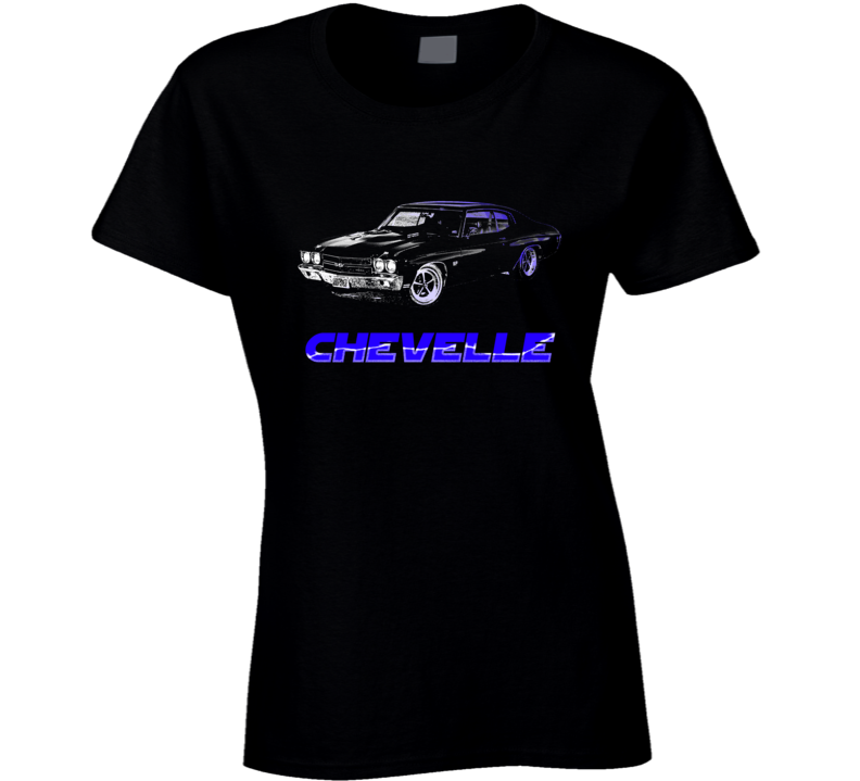 1970 Chevelle Chevy Muscle Classic Car Fan Ladies T Shirt