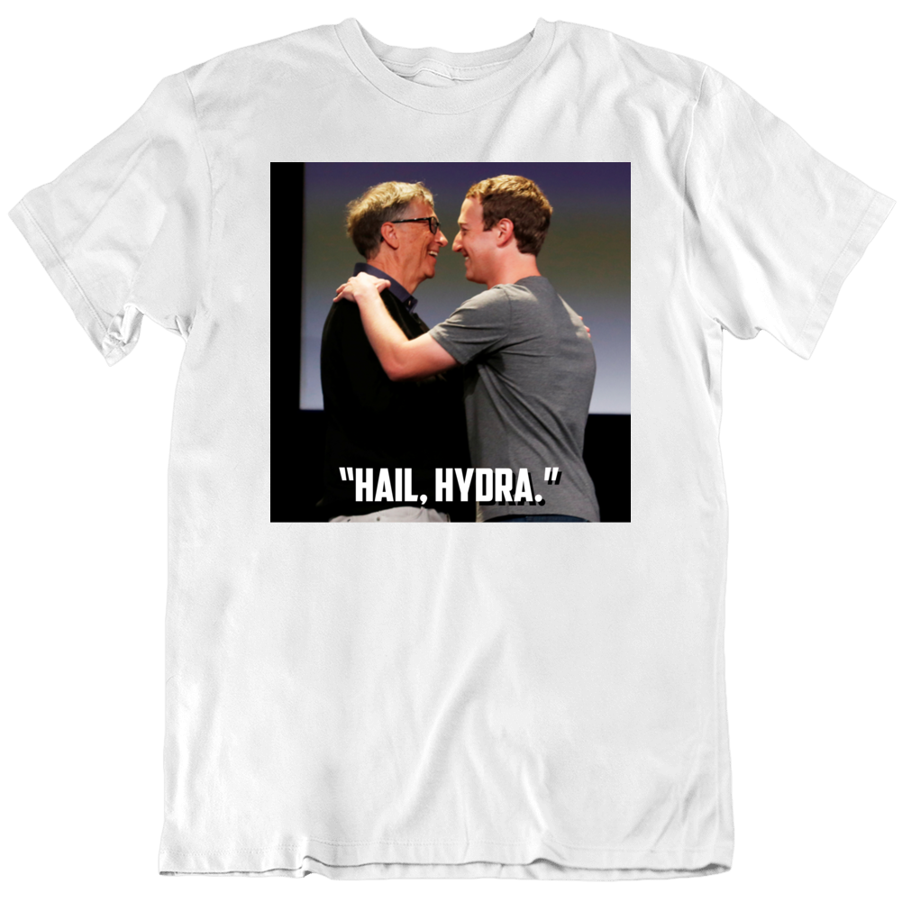 Hail Hydra Funny Parody Bill Gates Mark Zuckerberg T Shirt