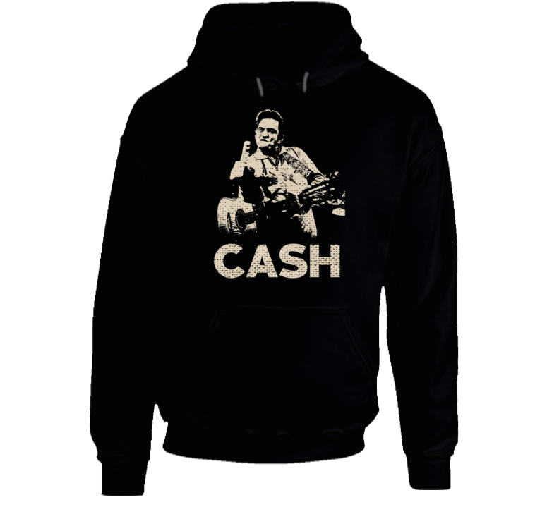 Johnny Cash Finger Country Music Fan Hoodie