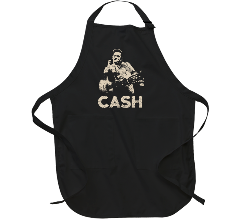 Johnny Cash Finger Country Music Fan Apron
