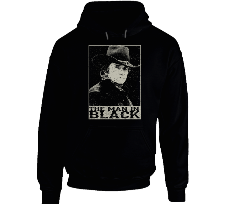 The Man In Black Johnny Cash Country Music Legend Hoodie