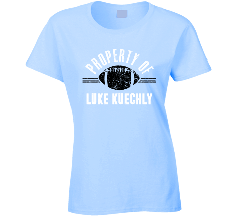 Property Of Luke Kuechly Football Ladies T Shirt