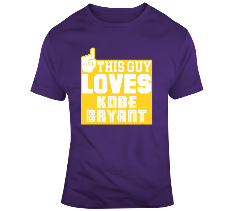 This Guy Loves Kobe Bryant Black Mamba Basketball T Shirt