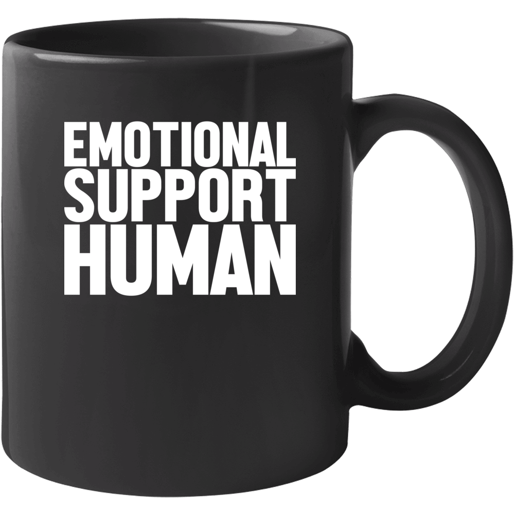Emotional Support Human Funny Dog Parody Mug