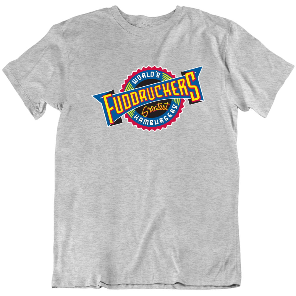 Fuddruckers Restaurant Love Fan T Shirt