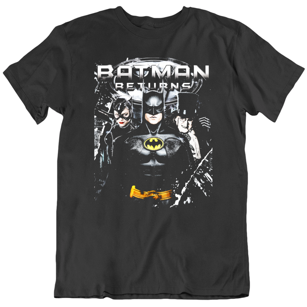 Batman Returns Catwoman Penquin Movie Fan T Shirt