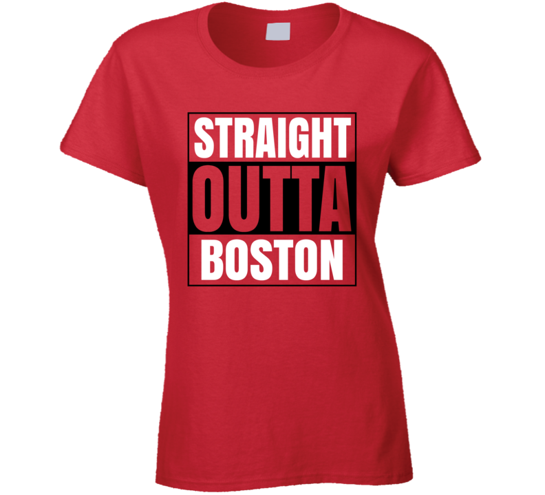 Straight Ouuta Boston Tom Brady Football Funny Tampa Bay Ladies T Shirt