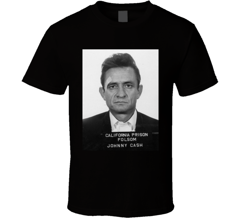 Johnny Cash Folsom Prison Legend Country Rock Blues Fan T Shirt