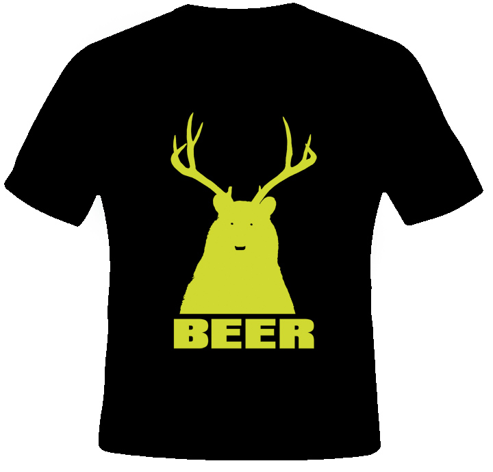 Bear + Deer = Beer funny drunk t shirt