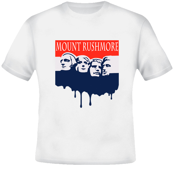 Mount Rushmore Funny Dripping USA T Shirt