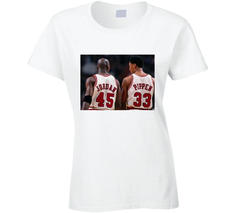 Michael Jordan Scottie Pippen The Last Dance Basketball Ladies T Shirt