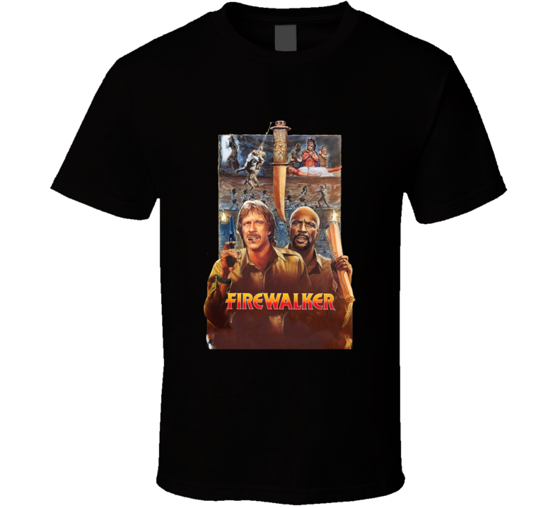 Firewalker Chuck Norris Louis Gossett Jr 80s Movie Fan T Shirt