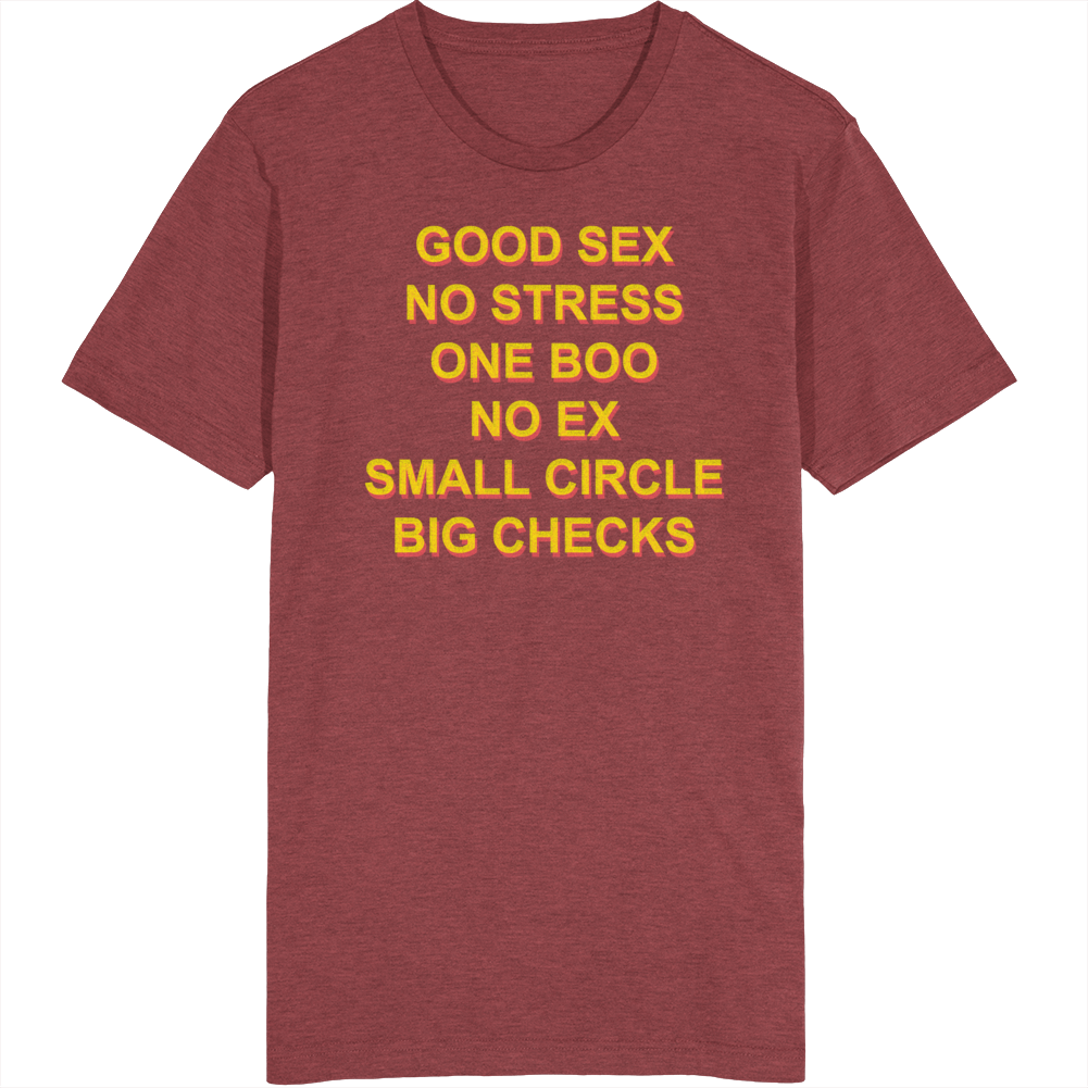 Big Checks Quote Funny Life T Shirt