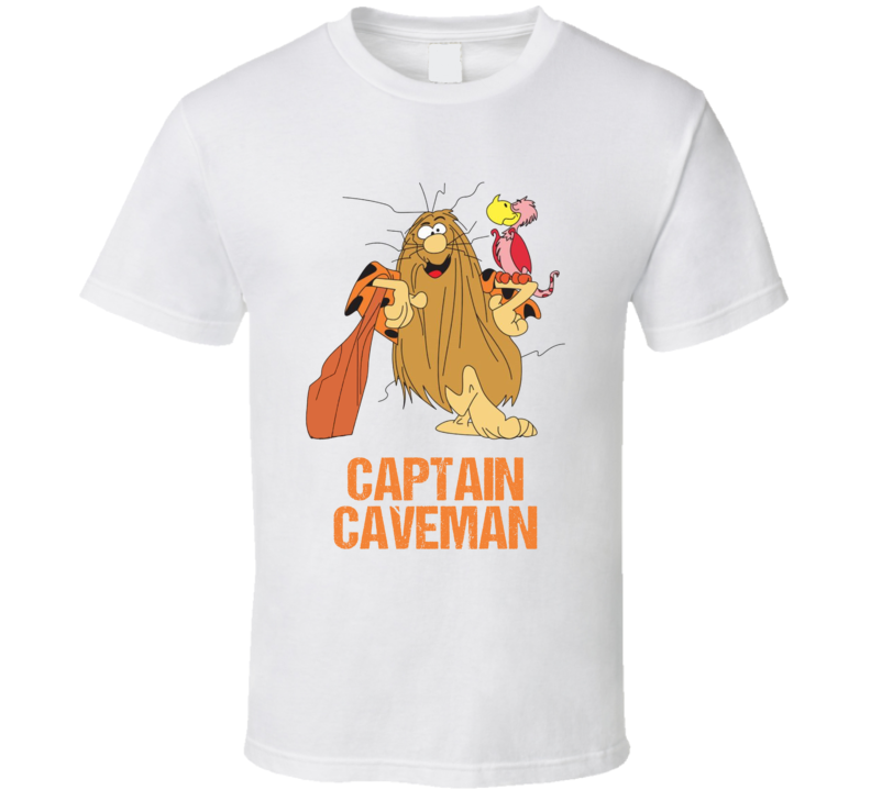 Captain Caveman Cartoon Funny T Shirt