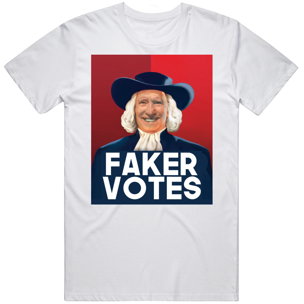 Faker Votes Joe Biden Parody Funny Trump Usa T Shirt