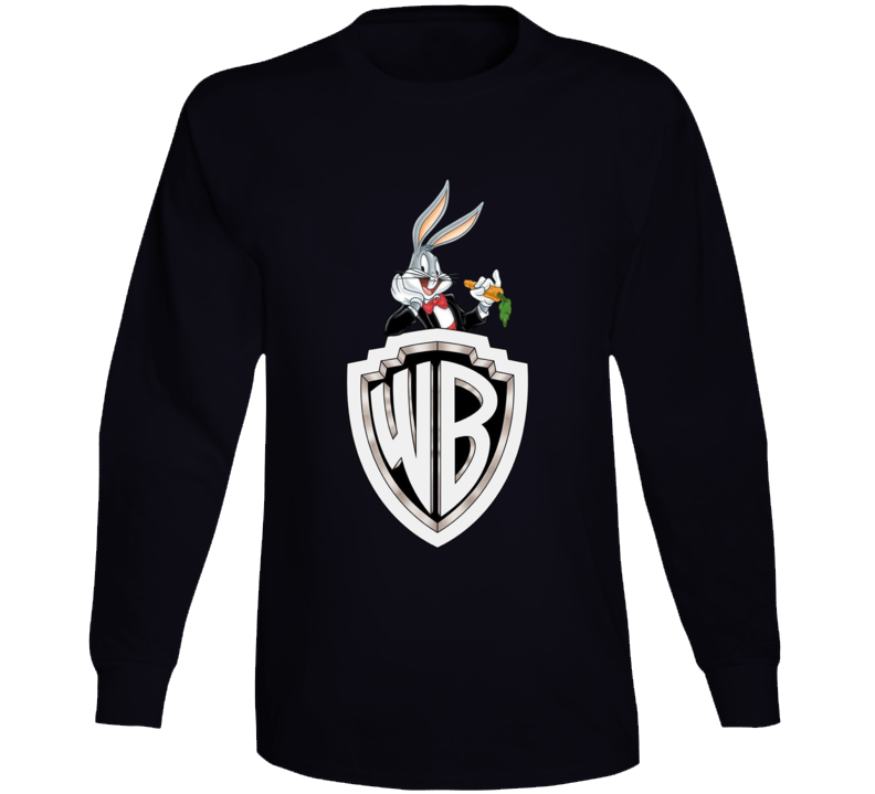 Warner Bros Bugs Fan Cartoon Movie Tv Retro Long Sleeve T Shirt