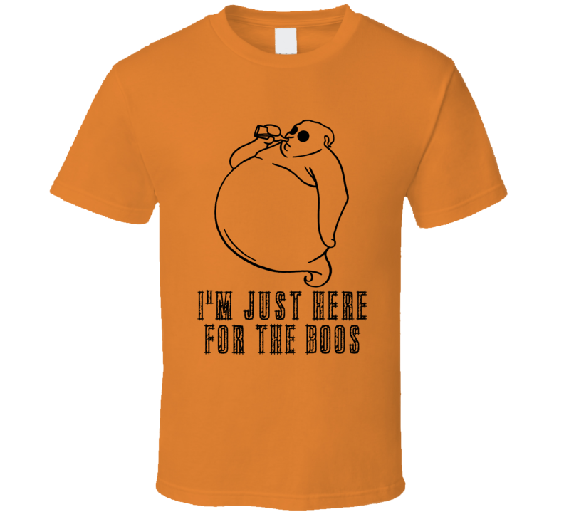 I'm Just Here For The Boos Funny Drunk Ghost Halloween T Shirt