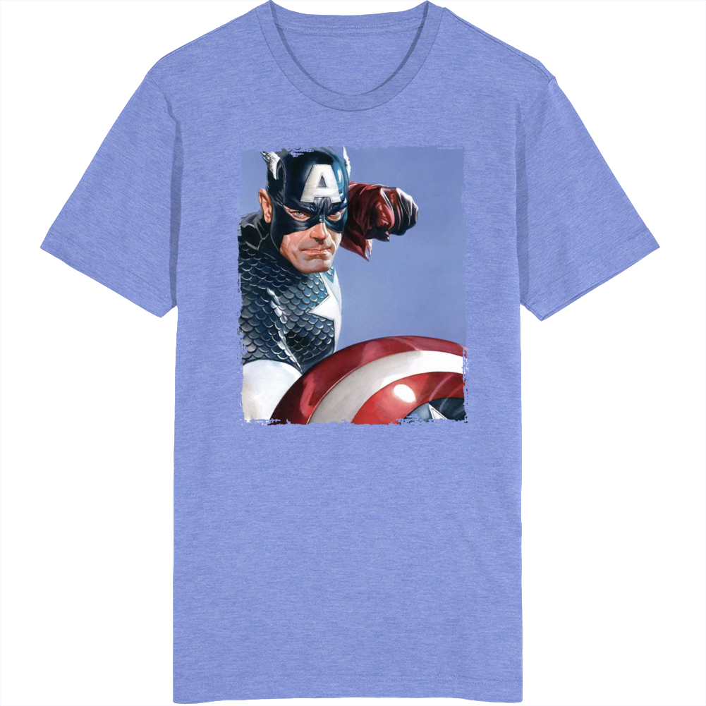 Captain America Comic Super Hero Fan T Shirt