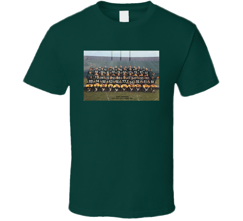 Lombardi Green Bay Football 1965 Team Photo Fan T Shirt