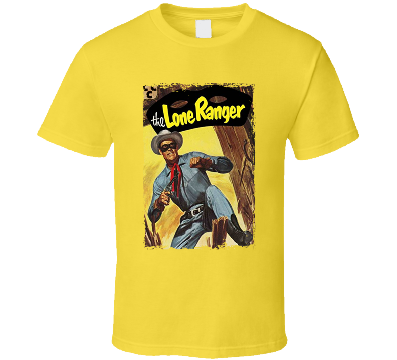 The Lone Ranger Retro Comic Book Cover T Shirt
