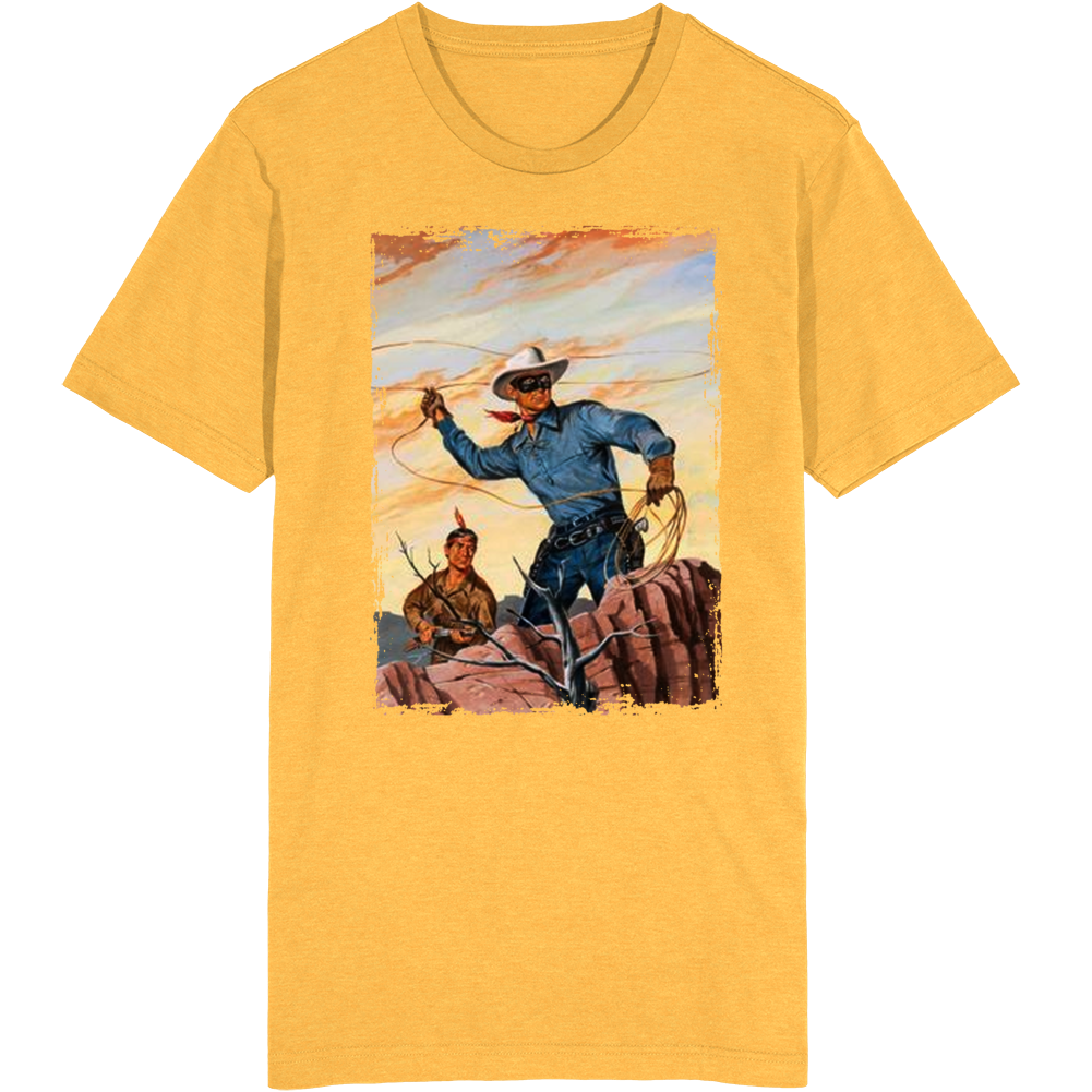 The Lone Ranger Dell Comic Book Hero Fan T Shirt