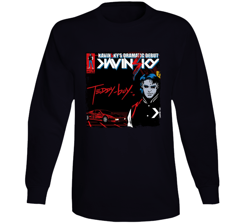 Teddy Boy Kavinsky's Dramatic Debut Album Cover Long Sleeve T Shirt