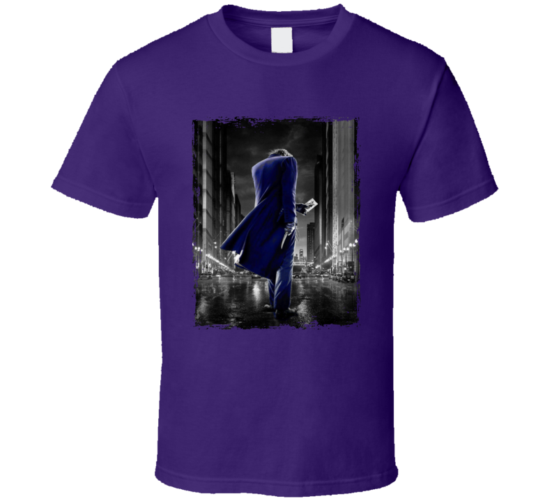The Dark Knight Joker Heath Ledger Movie Fan T Shirt