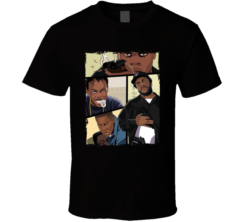 Boyz N The Hood 90s Crime Drama Ice Cube Movie Fan Cartoon T Shirt