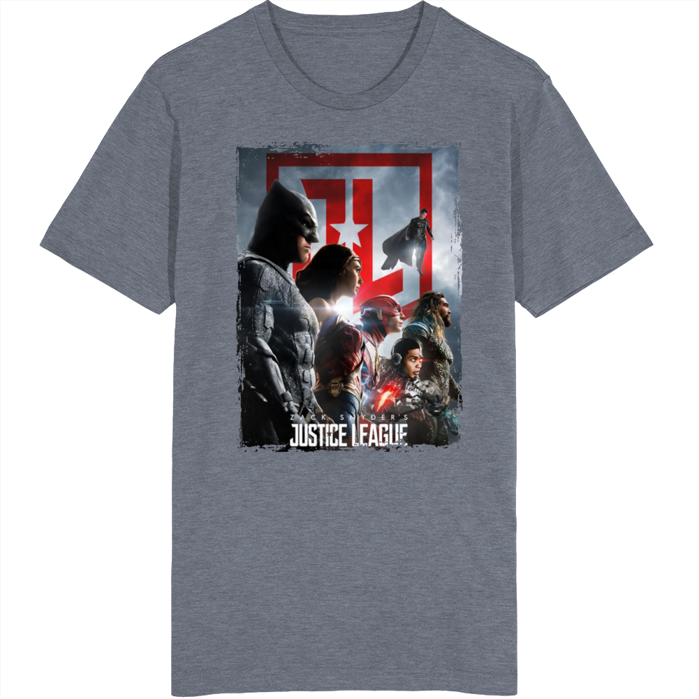 Justice League Zack Snyder Superhero Movie Fan T Shirt
