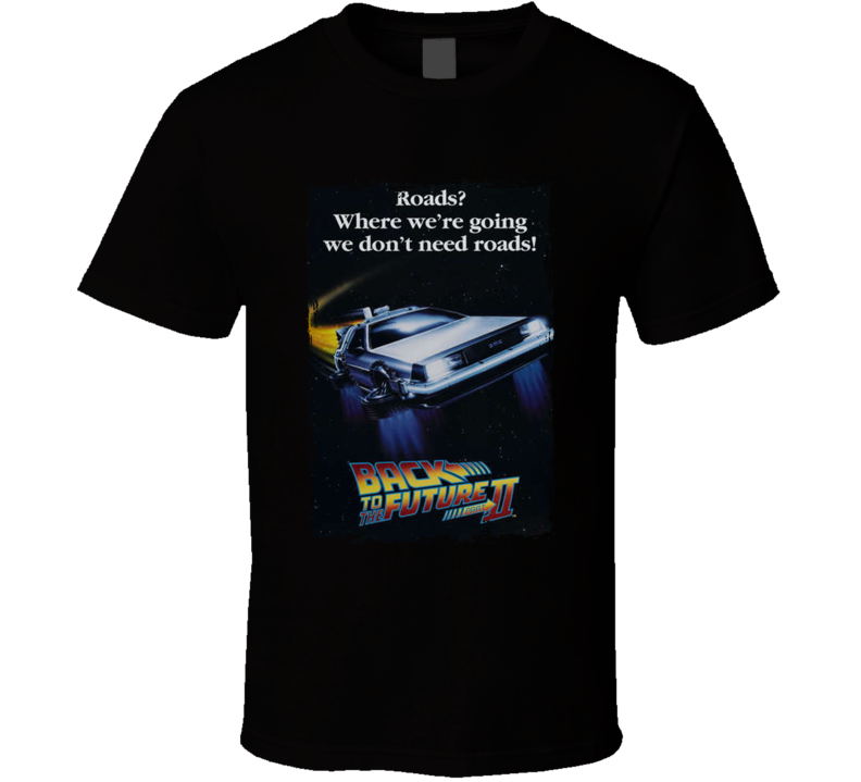 Back To The Future 2 80s Sci Fi Movie T Shirt