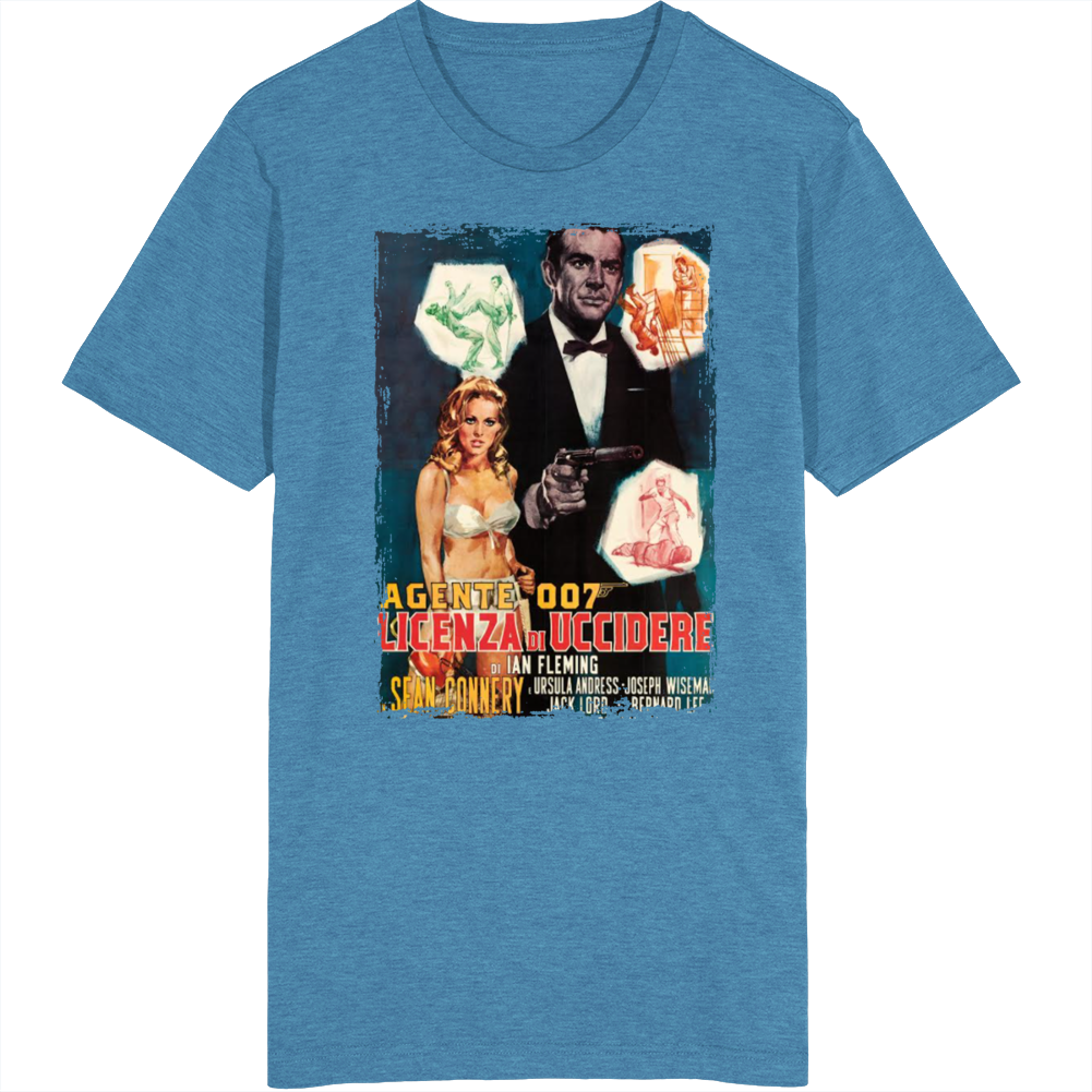 License To Kill James Bond Italian Movie  Fan T Shirt