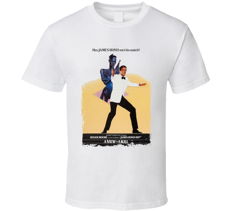 A View To A Kill James Bond 80s Action Spy Movie Fan T Shirt