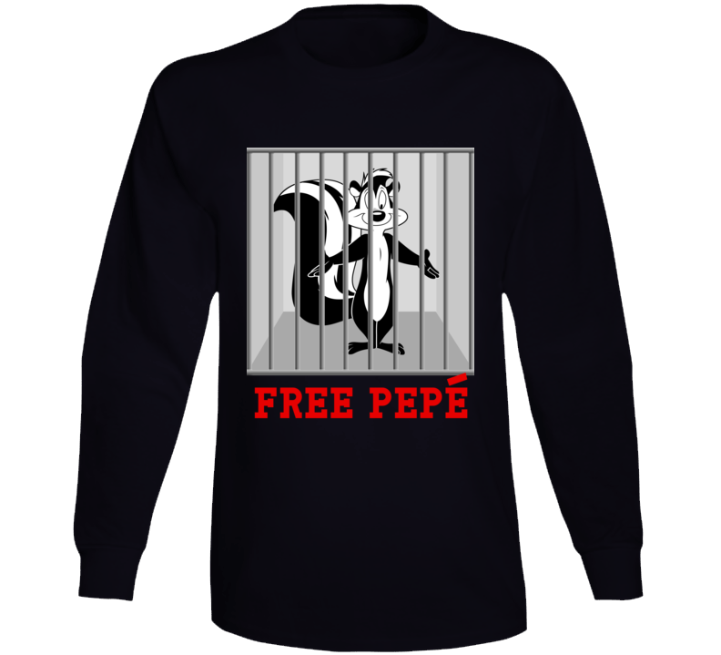 Free Pepe Le Pew Cartoon Cancel Parody Funny Long Sleeve T Shirt