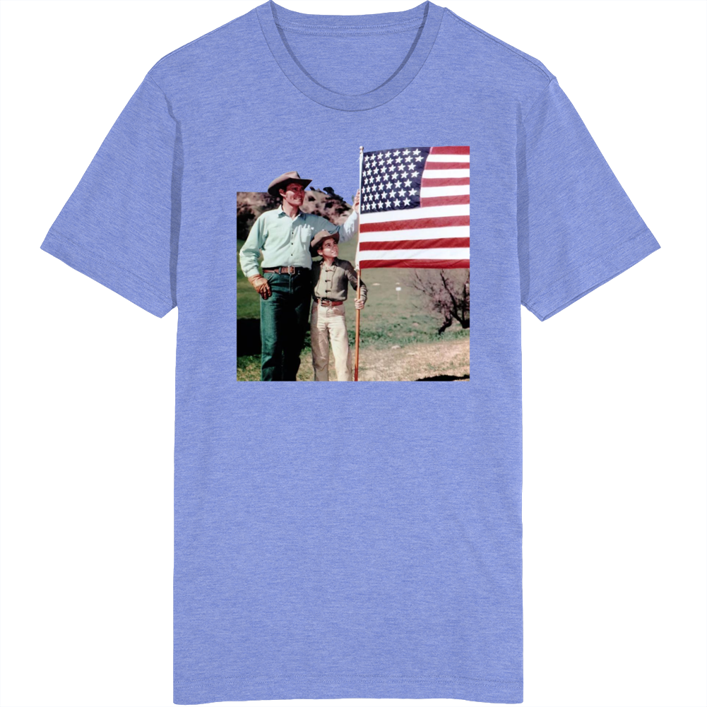 Chuck Connors The Rifleman Usa Flag T Shirt