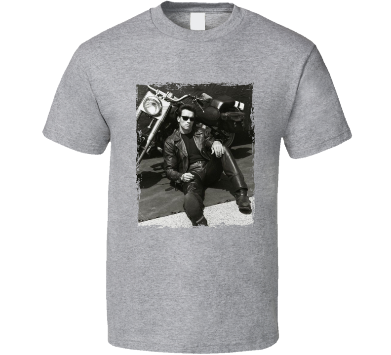 Arnold Motorcycle Terminator 2 T Shirt