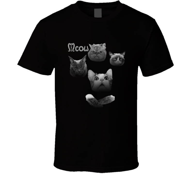 Meow Cat Lover Parody T Shirt